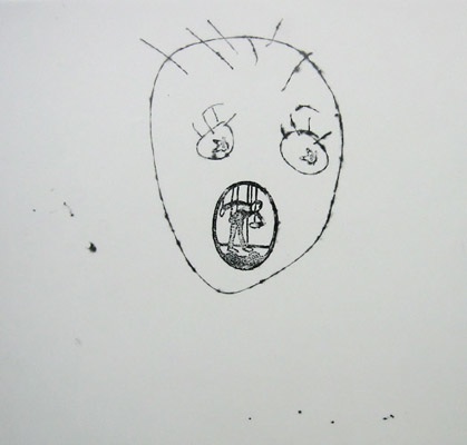 <p>
	<strong>screaming head</strong><br />
	1998<br />
	digital print on mylar<br />
	36x36 in</p>

