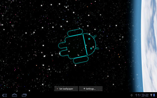 【免費個人化App】Droid in Space Live Wallpaper-APP點子