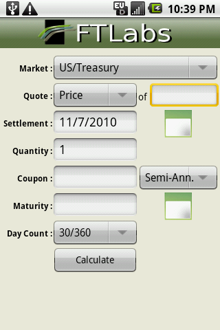 AndroidFISC Bond Calculator