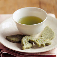 Green Tea Shortbread Leaves