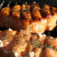 Grilled Salmon Steaks with Lime Butter