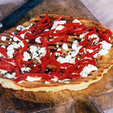 Feta and Red Bell Pepper Pizza