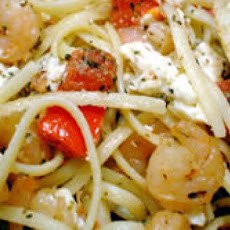 Shrimp and Feta Cheese Pasta
