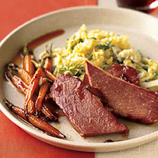 Corned Beef and Carrots with Marmalade-Whiskey Glaze