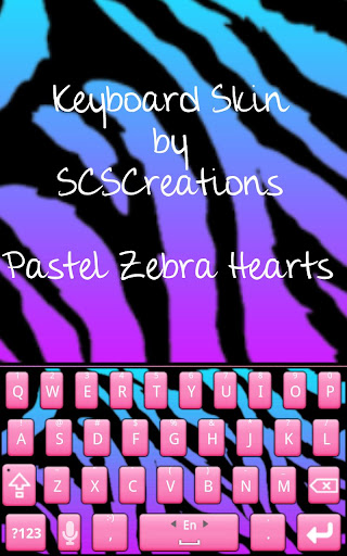 KB SKIN - Pastel Zebra Heart