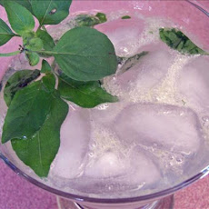 Basil-Lemon Gimlets