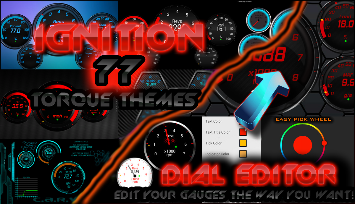 Android application Ignition 77 Torque Theme Pack screenshort
