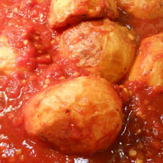 Roasted Potatoes With Spicy Tomatoes