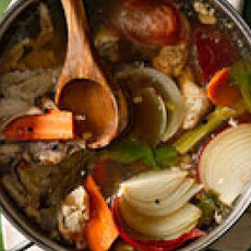 Hearty Roast Chicken Stock