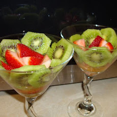 Rendezvous of Strawberries and Kiwi Fruit