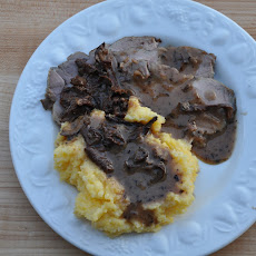 Braised Pork Shoulder with Chanterelles