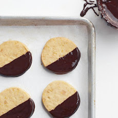 Chocolate-Dipped Macadamia Cookies