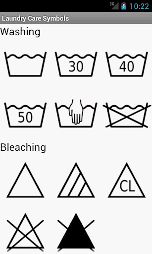 Laundry Care Symbols