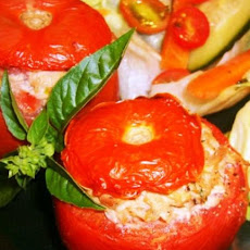 Baked Tuna Filled Tomatoes