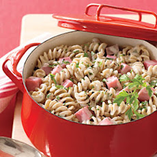 Pasta with Ham and Herbed Cheese