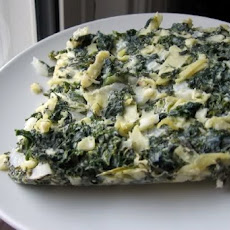 Spinach Noodle Kugel (Dairy)
