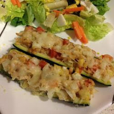 Tuna Stuffed Zucchini