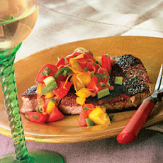 Blackened Tuna With Orange-Zested Salsa