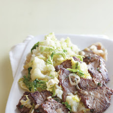 Beef Medallions with Spring Mashed Potatoes