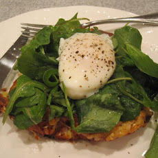 Savory Parmesan Pain Perdu With Poached Eggs and Greens