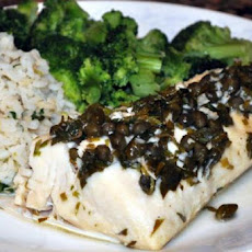 15 Minute Baked Halibut With Herbs
