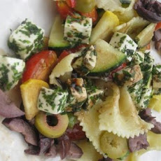 Mediterranean Country Pasta Salad with fresh Herbs