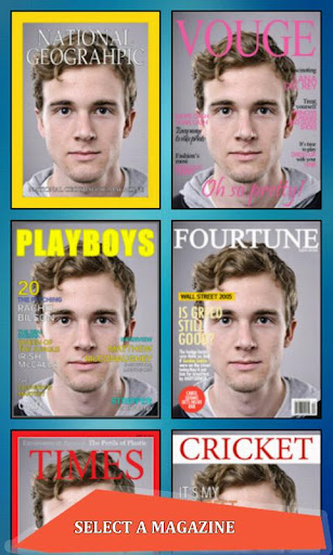 Fake Magazine Cover Camera