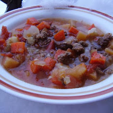 Crock Pot Root Vegetable Ground Beef Stew