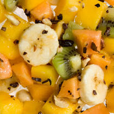 Tropical Fruit Salad with Cacao Nibs Recipe