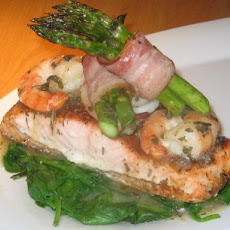 Salmon With Herb Shrimp Sauce