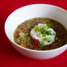 Oven Baked Split Pea and Lentil Soup