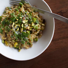 Couscous with Asparagus, Chervil + White Wine