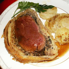 Beef  Wellington With Truffle Madeira Sauce