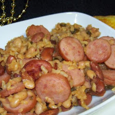 Sausage & Beans With Rice