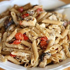 Penne with Roasted Tomatoes, Chicken, and Mushrooms