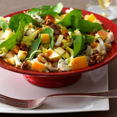Chopped Apple Salad with Pomegranate Vinaigrette