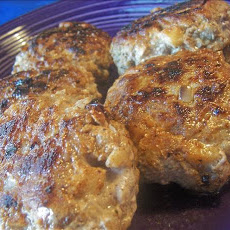 Apple and Scallion Sausage Patties
