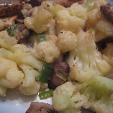 Lite Cauliflower with mushroom sauce