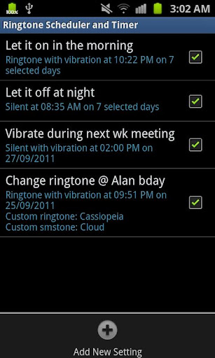 Ringtone Scheduler Plus