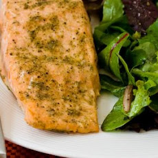 Roasted Salmon with Rosemary-Garlic Rub