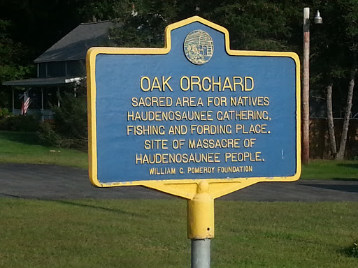 Oak Orchard Historical Marker