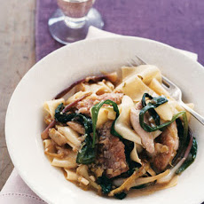 Pappardelle with Rabbit, Ramps, and Wild Garlic