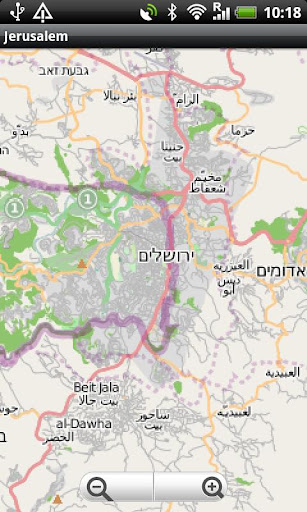 Jerusalem Street Map