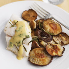 Roasted Shitakes and Pacific Cod