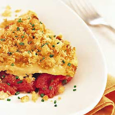 Tomato Gratin with White Cheddar Breadcrumbs