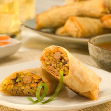 Turkey Egg Rolls With Sweet Lime Dip