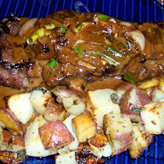Brandy Flamed Peppercorn Steak