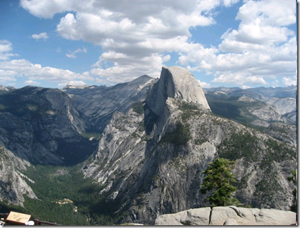 Half Dome at Yosemite from Glacier Point