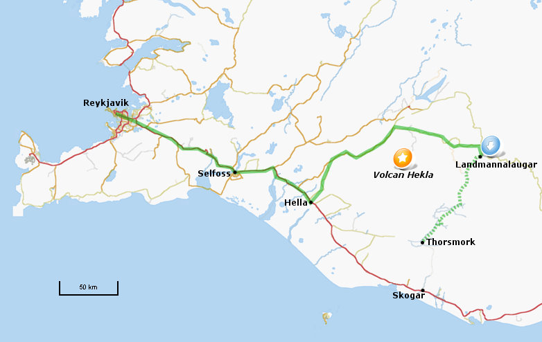 Carte Trek Islande Carte Trek Islande