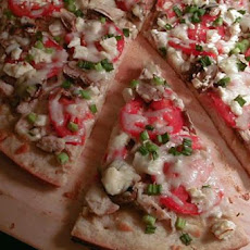 Cooking Light Garlic Chicken Pizza
